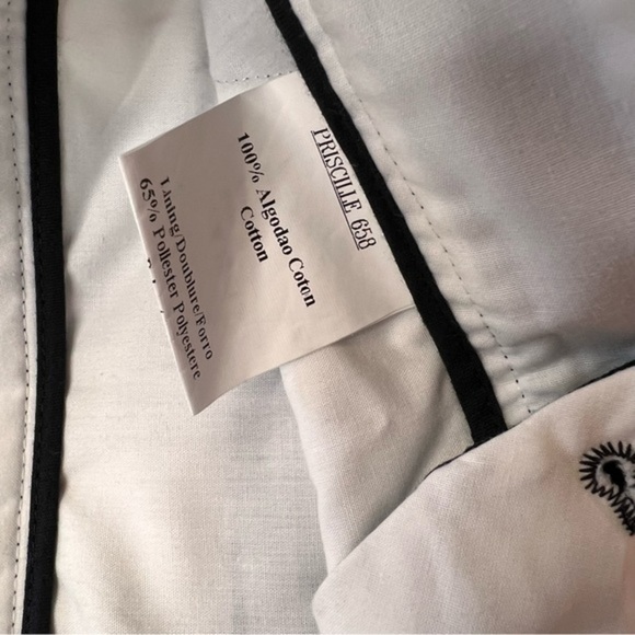 CHLOE STORA Striped Cropped Trouser Pants Size‎ 36/6 - Picture 4 of 9